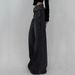 Aria Basics Cross-Border Foreign Trade European And American Extra Long Floor-Length Denim For Women With Ripped Loose_ecoleips.com
