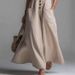 2026 New European And American Cross-Border Spring/Summer Patch Pocket Deep V-Neck Long, Women's Sleeveless Button_ecoleips.com
