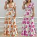 2026 New Spring Women's Clothing European American Export Dress Elegant And Sexy Ruffle Sleeve Printed Long Skirt_ecoleips.com