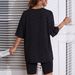 Women's Casual Loose T-Shirt round Neck Short Sleeve Heart Print Simple Sports Top_ecoleips.com