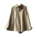 Yanshuang Korean Style Trench For Women, Autumn New British Niche Loose Mid-Length Cape Coat 3165_ecoleips.com