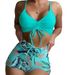 Aria Basics 2025 New European And American Hot-Selling Cross-Border Two-Piece Bikini Plus Size Women's Swimsuit_ecoleips.com
