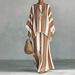 Bohemian Print Women's Lounge Set Flowy Long Robe And Pants Two-Piece Outfit S-5XL in 9 Colors_ecoleips.com