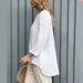2026 Cross-Border Foreign Trade Clothing Independent Site Spring New Solid Color Floral Loose Long-Sleeve Top_ecoleips.com