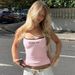 Women's Strapless One-Shoulder Camisole Slim Fit Tank Top Printed European American Style Hot Girl Fashion_ecoleips.com