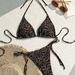 Women's Clothing Trendy Printed Halter Neck Suspenders Sexy Bikini Split System Strap_ecoleips.com
