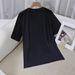 Women's Casual Round Neck Short Sleeve T-Shirt Multi-Color Style Simple Fashionable Sports Top Solid Printed Loose Fit_ecoleips.com