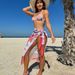 Floral Print Mesh Three Piece Swimsuit Bikini European American Style Women's Clothing Swimwear 2025 New_ecoleips.com