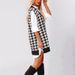 Loose V-neck Thousand Bird Grid Knitted Sweater, Foreign Trade Sleeveless Vest, Vest For Women_ecoleips.com