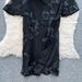 Luxury Socialite Mesh Dress – 3D Floral Embroidery & Side Slit, Waist-Cinching Elegance For Fall/Winter_ecoleips.com