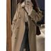 New Spring And Autumn British Style High End Wind Jacket For Women, Medium To Long, Small, Popular Khaki Coat_ecoleips.com