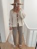 K New Round Neck Long Sleeve Top With Belt Cardigan For Women_ecoleips.com