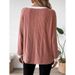 Autumn And Winter Fake 2 Pieces Round Neck Long Sleeve Solid Color Rib Fabric Warm Sweater T-Shirt Top Wholesale_ecoleips.com