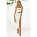 European And American Style 2025 Spring And Summer New Knitted Women's Clothing Wrapped Chest Sleeveless Small Tube Top Hot Girl Hip Skirt Suit_ecoleips.com