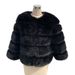 Women's Clothing Fox Fur Patchwork Fur Coat Winter Imitation Fashion Women's Faux Fox Fur Trim Faux Fur Coat Winter Fashion Warm Long Sleeve Jacket_ecoleips.com