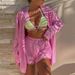 Women's Clothing sexy two-piece suit for women beach sunscreen shirt shorts suit_ecoleips.com