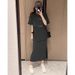 Women's Summer Fashion Set, Tummy Covering Slimming Skirt Two-Piece Set For Plus Size Women 1.0-150kg_ecoleips.com