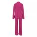 AD1555 Women's Clothing 2025 Autumn And Winter New Solid Color Pleated Long Sleeve Set_ecoleips.com