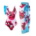 "Elegant Printed One-Piece Swimsuit With Chiffon Skirt – French Retro Style & Belly Covering Design"_ecoleips.com
