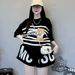 Women's Summer Sporty Two Piece Set Loose Striped Bear Short Sleeve Casual Youthful Fashion Southeast Asian Style Regular Fit_ecoleips.com