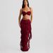 Summer 2025 Beach Vacation Style Women's Suit Pure Alluring Backless Suspender Dress Unique Lace Bodycon Skirt for Spring/Autumn_ecoleips.com