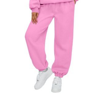Women's Clothing Fashion Casual Sports Pants Versatile Sweatpants Jogger Pants Fleece Loose Long Pants Women_ecoleips.com