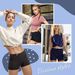 Aria Basics Aria Basics Cross-Bordr Summr Safty High Waist Lggings Sports Shorts Tummy Control Yoga Pants Womn's Clothing In Stock_ecoleips.com