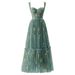 Women's Clothing New Mesh Evening Dress Suspender Sexy Dress Prom Party Dress_ecoleips.com