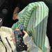 Korean Sleep Bottom High Sense Stripe Pajama Pants Women Spring Leisure Walking Pants Can Be Worn Out Home Trousers 2026 New_ecoleips.com