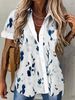 2025 Europe And The United States Summer New Women's Casual Fashion Printed Shirt Button-down Shirt Cardigan Woman_ecoleips.com