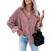 2025 Autumn Winter Women's Oversize Loose Casual Corduroy Shirt_ecoleips.com