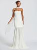 Mozision Off-shoulder Strapless Sexy Maxi Dress Women Elegant Scarf Collar Sleeveless Backless Bodycon Club Party Long Dresses_ecoleips.com