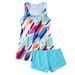 Women's Plus Size Swimdress Bikini Set - Floral Print Swimwear With Removable Padding, High Waist Bottom & Adjustable Straps For Beach & Pool_ecoleips.com