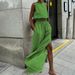 Women's Clothing all match slit slim solid color suit _ecoleips.com