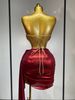 Sparkly Red Diamond Sexy Top Two Pieces Set Women Celebrate Party Luxury Birthday Nightclub Performance Dancer Stage Outfit 9D2E_ecoleips.com