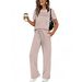 2026 New Spring/Summer European American Wish Cross-Border Women's Clothing Set: Short-Sleeve Casual Long And_ecoleips.com