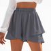 2025 European And American Cross-Border New Spring Summer Casual Shorts Women's Solid Color Elastic Waist Fashion_ecoleips.com