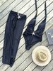 Aria Basics 2025 New European And American Style Sexy Bikini One-Piece Swimsuit For Women, Solid Color, High-End Foreign Trade_ecoleips.com
