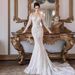 Women's Clothing Long Sleeved Lace Fishtail Light Wedding Dress New Bride Small High End Travel Photography Outing Dress_ecoleips.com