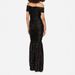 Elegant Sequin Off-Shoulder Evening Dress – Stunning Backless Long Gown For Parties & Galas (XS-XXL, Stretch Polyester-Spandex Blend)_ecoleips.com