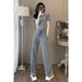 2025 Women's Summer Sports Slimming Design Waist-Cinching Top Wide-Leg Pants Two-Piece Set_ecoleips.com