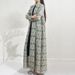 Cross-border Muslim Robe, Middle Eastern Women's Clothing, 2024 New Issey Miyake Style, Printed Loose Plus-size_ecoleips.com