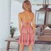 Elegant Backless Women's Midi Dress with Ruffle Hem Chic Sleeveless Cross Strap Design for Summer A-Line Dress_ecoleips.com
