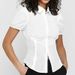 AD126 Cross-border Bubble Short-sleeve Slim-fit Short Satin Cardigan Buttoned Casual Comfortable POLO Shirt_ecoleips.com