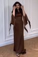 Women's Long Elegant Slim Fit Dress With Batwing Sleeves Casual Fashion Summer Spring/Autumn_ecoleips.com