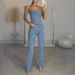 2025 Sexy Off Shoulder Shiny Vest Diamond Trousers Suit Two Piece Suit For Women_ecoleips.com