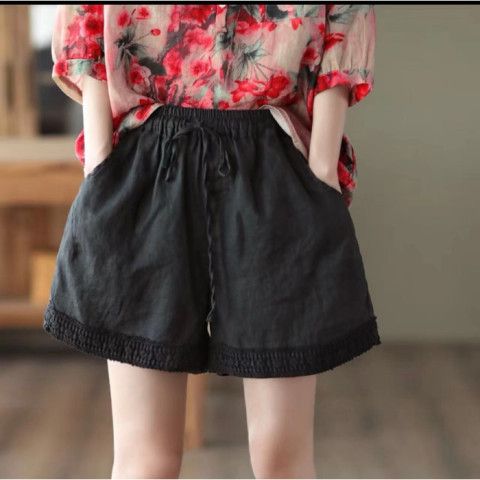 Plus-size Wom's Clothing 2023 New High-waisted Slimming Casual Mothers, Loose Plus-size Crochet Wide-leg Pants For_ecoleips.com