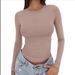 2025 New European And American Slim-Fit Long-Sleeve Milk Silk Low Round Neck Versatile Women's Clothing_ecoleips.com