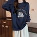 2025 Autumn Winter New Korean Style Versatile Loose Hoodie Sweatshirt Women's Outerwear Wholesale_ecoleips.com