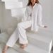 Women's Clothing New 100% Cotton Double Layer Comfortable Casual Suit Loose Long Sleeved Trousers Suit_ecoleips.com